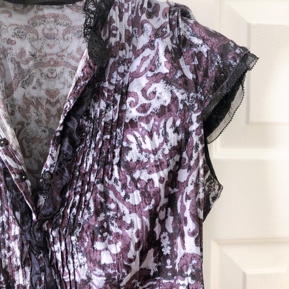 Elie Tahari Silk + Lace Blouse - Picture 3 of 4